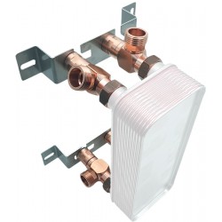 How to install a plate heat exchanger on the wall 2