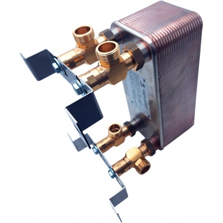 Heat exchanger with mounting bracket Nordic Tec Ba-32-40 1 inch