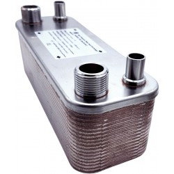 Stainless Steel gas liquid heat exchanger for heat pump Nordic Tec Ba-26-34-F