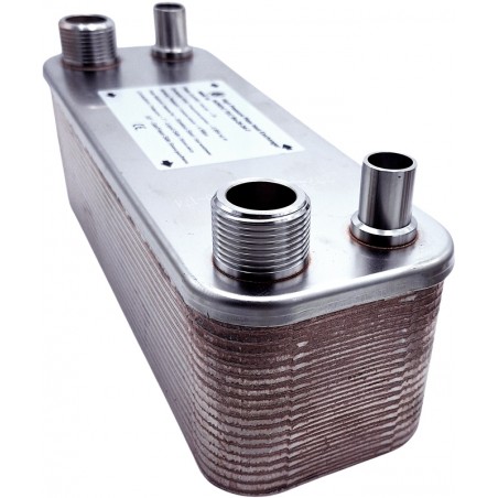 Stainless Steel gas liquid heat exchanger for heat pump Nordic Tec Ba-26-34-F