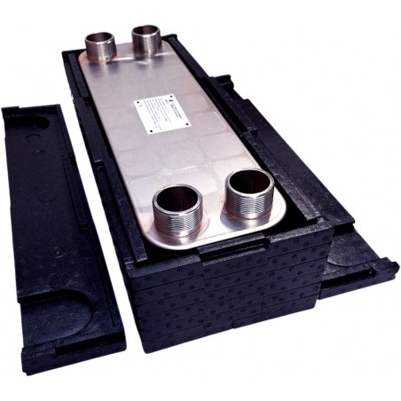 phe heat exchanger Nordic Tec Ba-95-50 for heat pumps with insulation