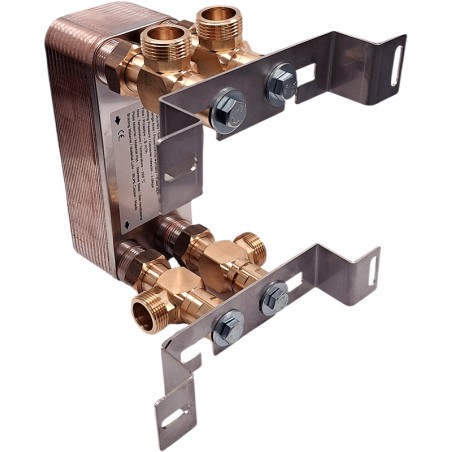 brazed plate heat exchanger Nordic Tec BPHE Ba-16-24 with wall-support