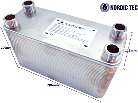 The heat exchanger for a heat pump - Ba-27-80