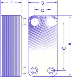 PHE for heating systems - Sizes Ba-27-30