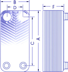 Ba-60-60 plate heat exchanger dimensions