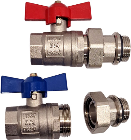 brass ball valves Nordic Tec 3/4" DN20 GB0