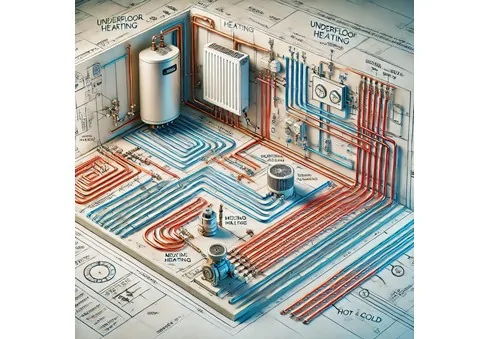 How to properly connect underfloor heating to an existing central heating system?