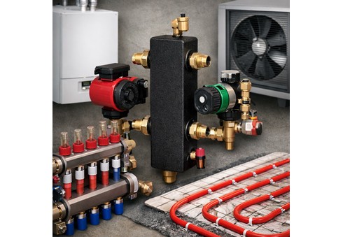 Low loss header for underfloor heating – Analysis