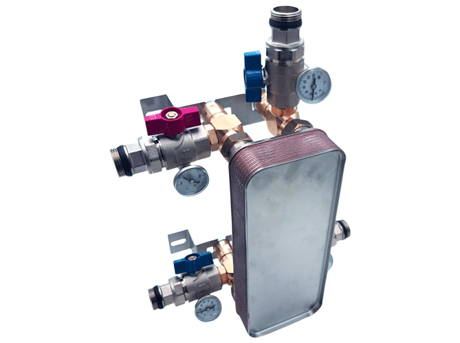   Wall-mounting kit    for a plate heat exchanger  